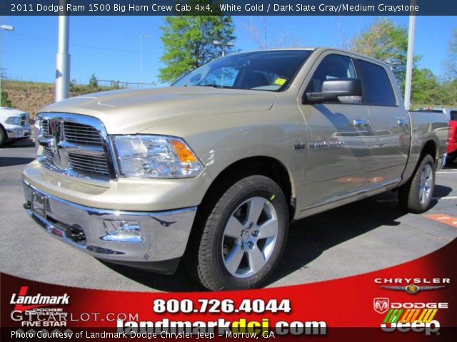 2011 Dodge Ram 1500 Big Horn Crew Cab 4x4 in White Gold