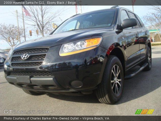 2009 Hyundai Santa Fe GLS in Ebony Black