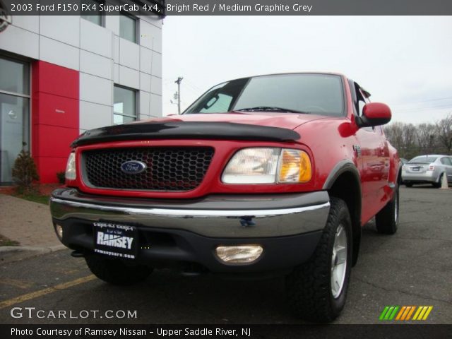 2003 Ford F150 FX4 SuperCab 4x4 in Bright Red