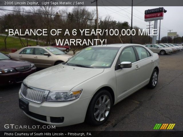 2006 Lincoln Zephyr  in Light Sage Metallic