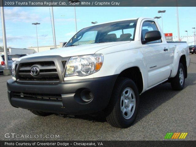 2009 Toyota Tacoma Regular Cab in Super White