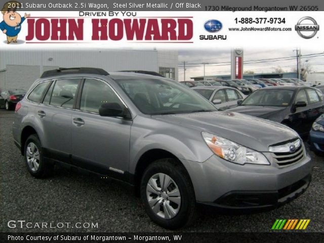 2011 Subaru Outback 2.5i Wagon in Steel Silver Metallic