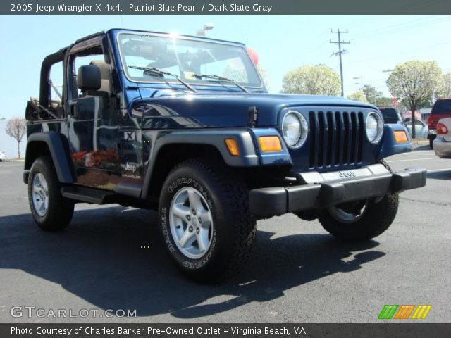 2005 Jeep Wrangler X 4x4 in Patriot Blue Pearl