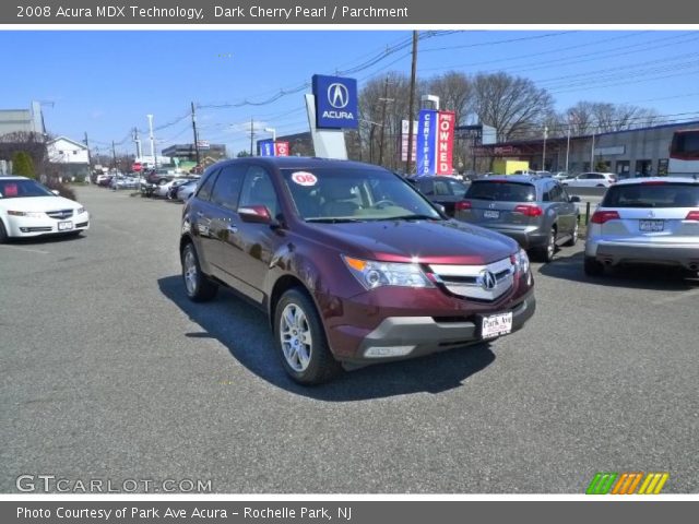 2008 Acura MDX Technology in Dark Cherry Pearl