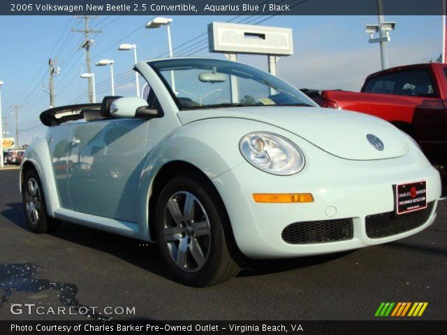 2006 Volkswagen New Beetle 2.5 Convertible in Aquarius Blue
