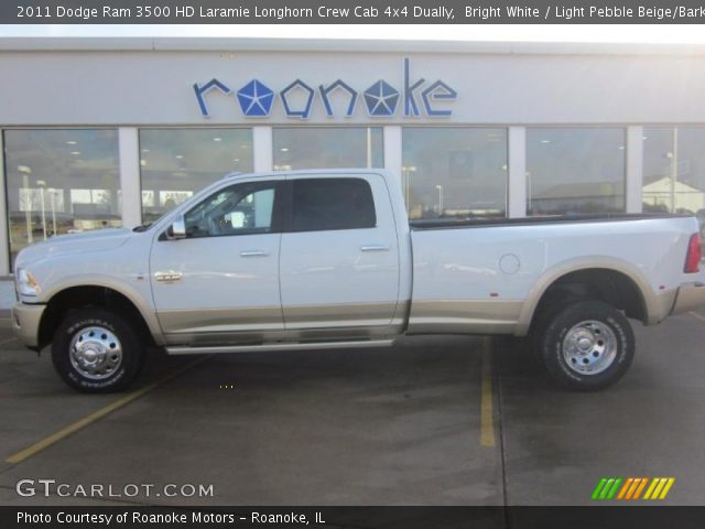 2011 Dodge Ram 3500 HD Laramie Longhorn Crew Cab 4x4 Dually in Bright White