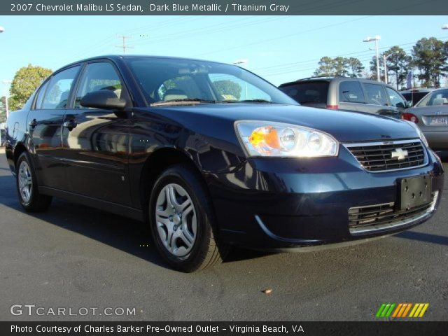2007 Chevrolet Malibu LS Sedan in Dark Blue Metallic
