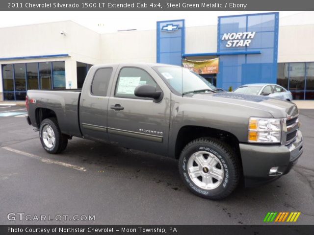 2011 Chevrolet Silverado 1500 LT Extended Cab 4x4 in Steel Green Metallic