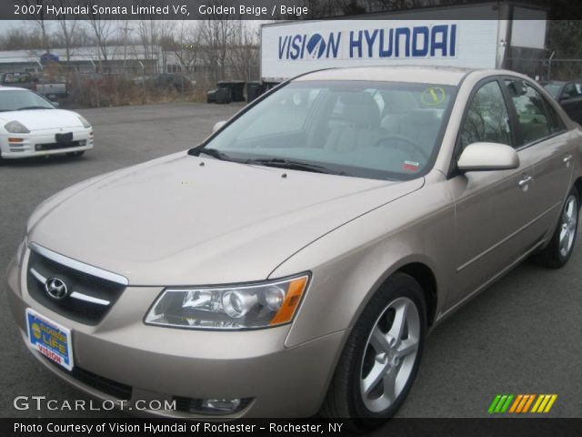 2007 Hyundai Sonata Limited V6 in Golden Beige