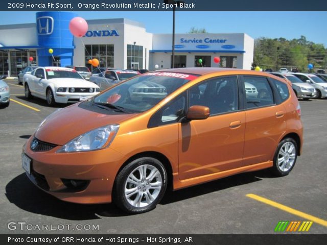 2009 Honda fit orange #2
