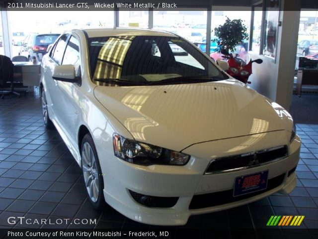 2011 Mitsubishi Lancer GTS in Wicked White Metallic