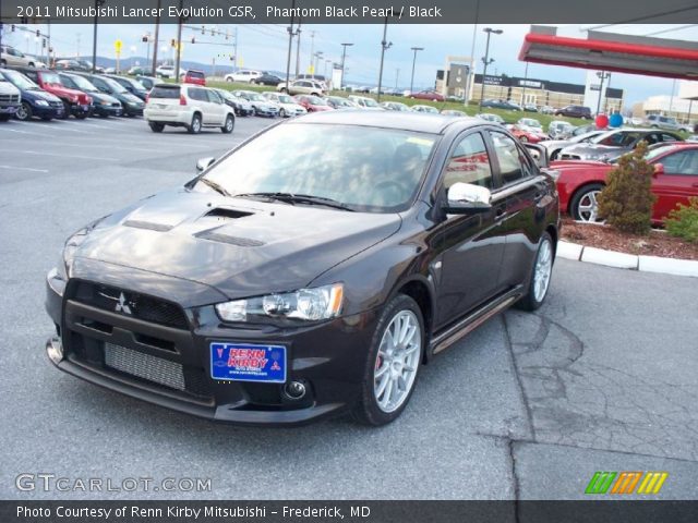 2011 Mitsubishi Lancer Evolution GSR in Phantom Black Pearl