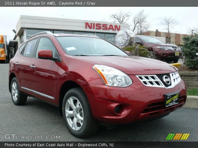 2011 Nissan Rogue SV AWD in Cayenne Red