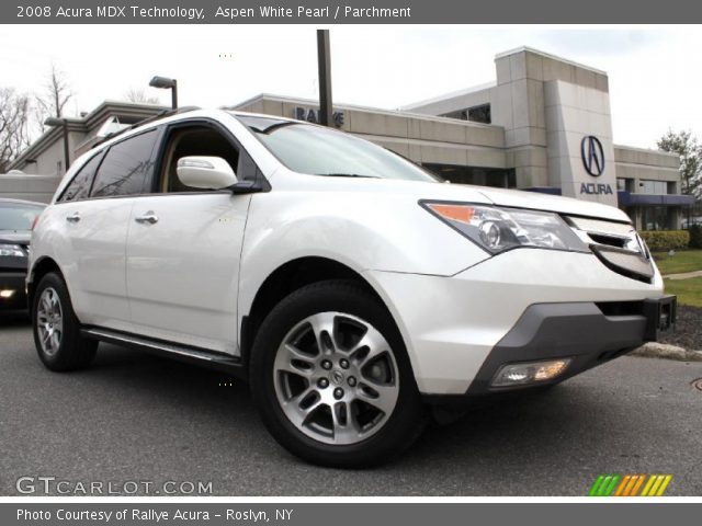 2008 Acura MDX Technology in Aspen White Pearl