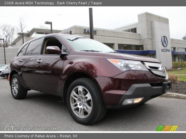 2008 Acura MDX Technology in Dark Cherry Pearl