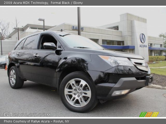 2009 Acura MDX Technology in Formal Black