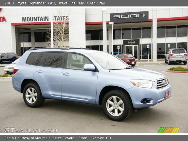 2008 Toyota Highlander 4WD in Wave Line Pearl