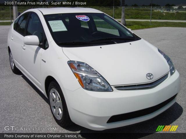 2008 Toyota Prius Hybrid in Super White
