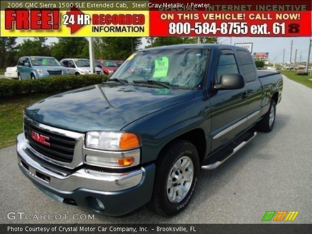 2006 GMC Sierra 1500 SLE Extended Cab in Steel Gray Metallic