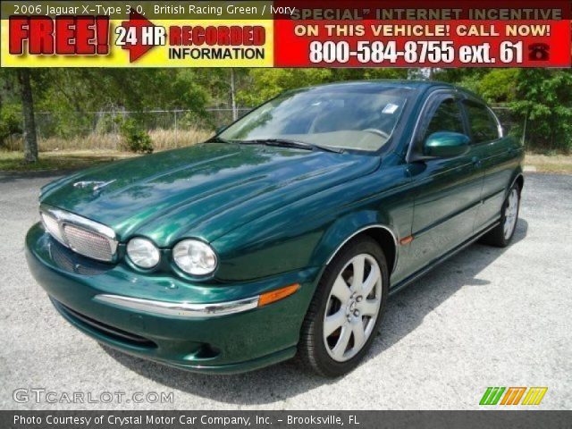 2006 Jaguar X-Type 3.0 in British Racing Green