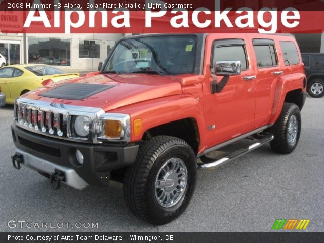 2008 Hummer H3 Alpha in Solar Flare Metallic