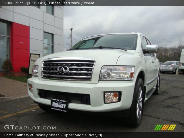 2008 Infiniti QX 56 4WD in Tuscan Pearl White