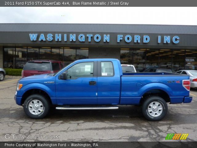 2011 Ford F150 STX SuperCab 4x4 in Blue Flame Metallic
