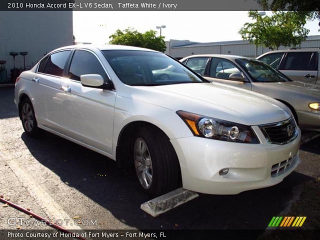 2010 Honda Accord EX-L V6 Sedan in Taffeta White