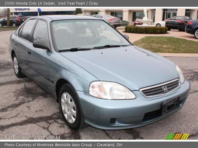 2000 Honda Civic LX Sedan in Iced Teal Pearl
