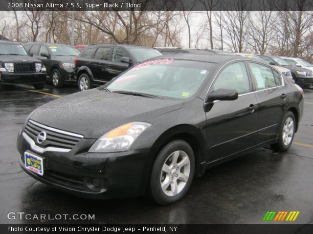 2008 Nissan Altima 2.5 S in Super Black