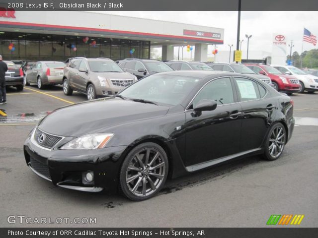 2008 Lexus IS F in Obsidian Black