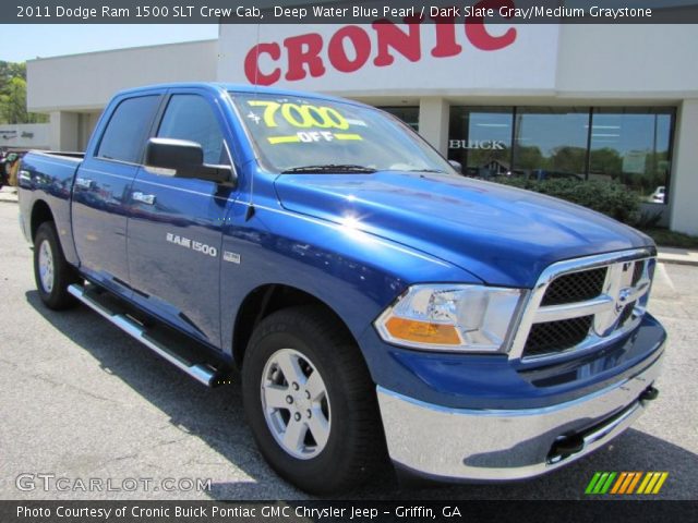 2011 Dodge Ram 1500 SLT Crew Cab in Deep Water Blue Pearl