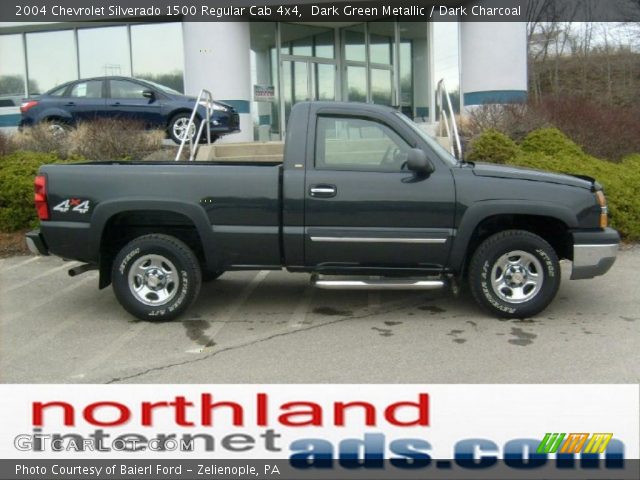 2004 Chevrolet Silverado 1500 Regular Cab 4x4 in Dark Green Metallic