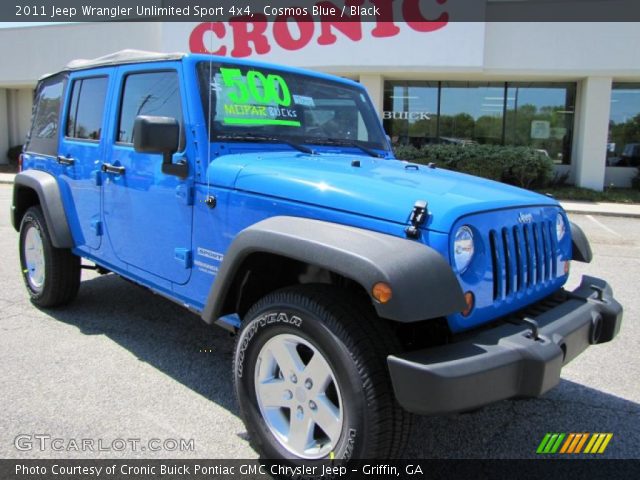 2011 Jeep Wrangler Unlimited Sport 4x4 in Cosmos Blue