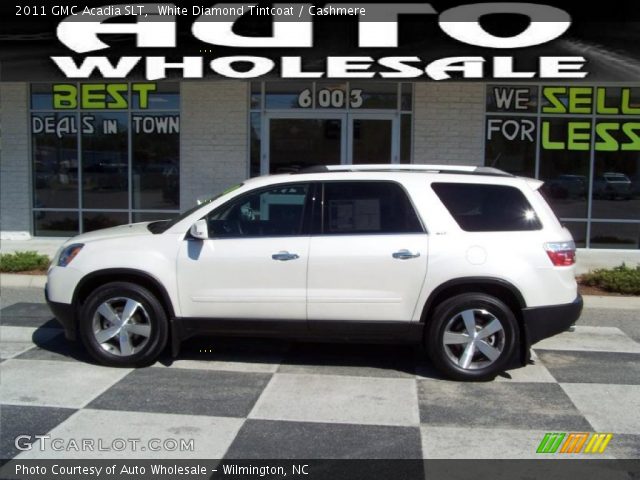 2011 GMC Acadia SLT in White Diamond Tintcoat