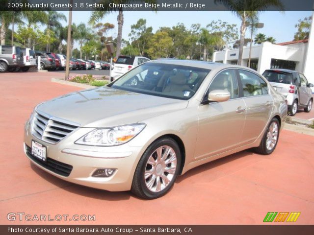 2009 Hyundai Genesis 3.8 Sedan in Champagne Beige Metallic