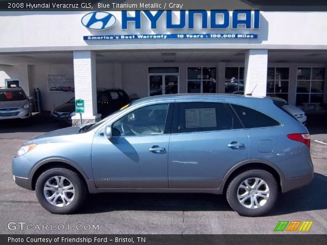 2008 Hyundai Veracruz GLS in Blue Titanium Metallic
