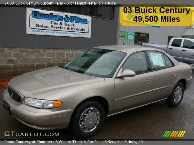 2003 Buick Century Custom in Dark Bronzemist Metallic