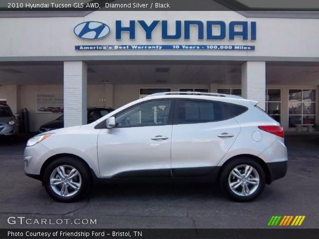 2010 Hyundai Tucson GLS AWD in Diamond Silver