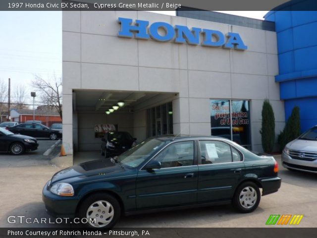1997 Honda Civic EX Sedan in Cypress Green Metallic