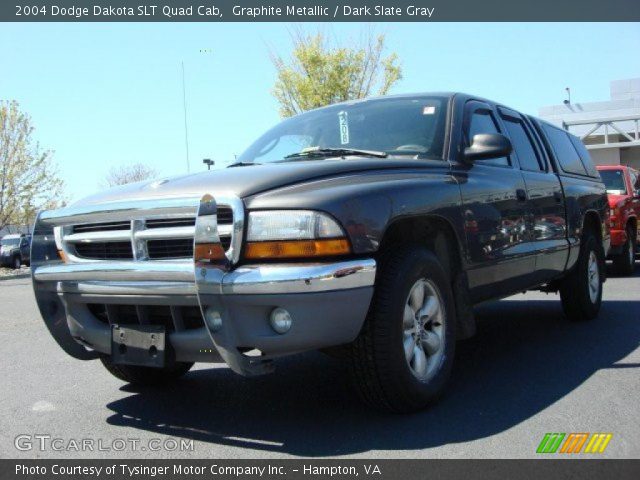 2004 Dodge Dakota SLT Quad Cab in Graphite Metallic