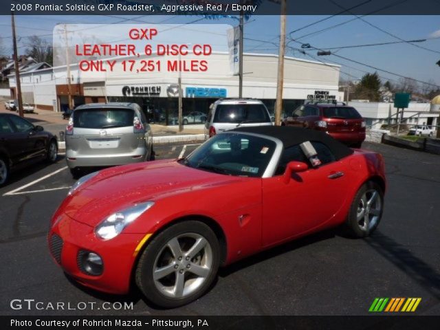 2008 Pontiac Solstice GXP Roadster in Aggressive Red