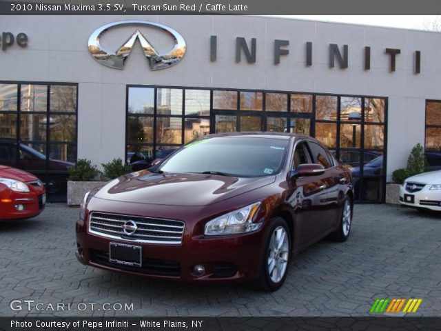 2010 Nissan Maxima 3.5 SV in Tuscan Sun Red