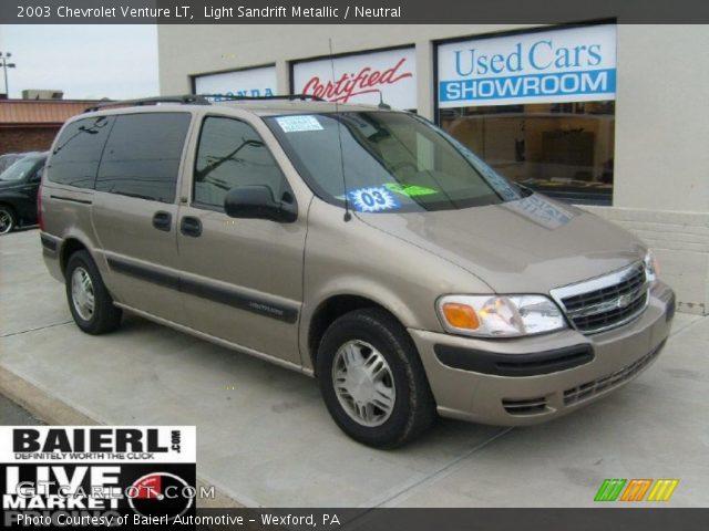 2003 Chevrolet Venture LT in Light Sandrift Metallic