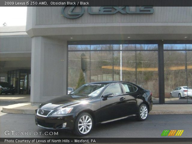 2009 Lexus IS 250 AWD in Obsidian Black