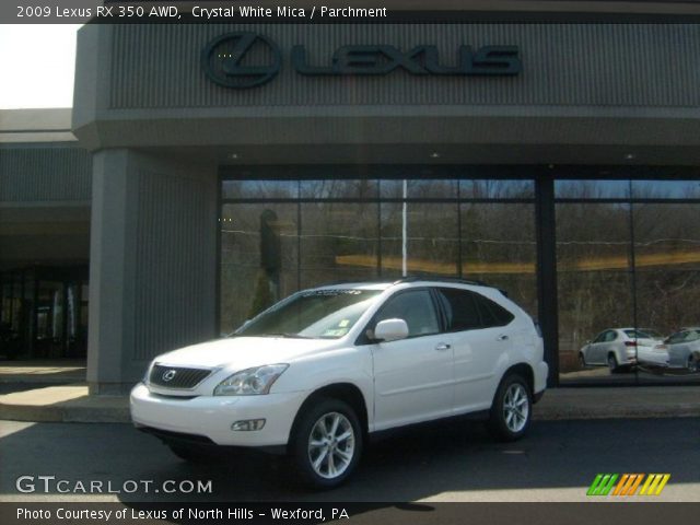 2009 Lexus RX 350 AWD in Crystal White Mica