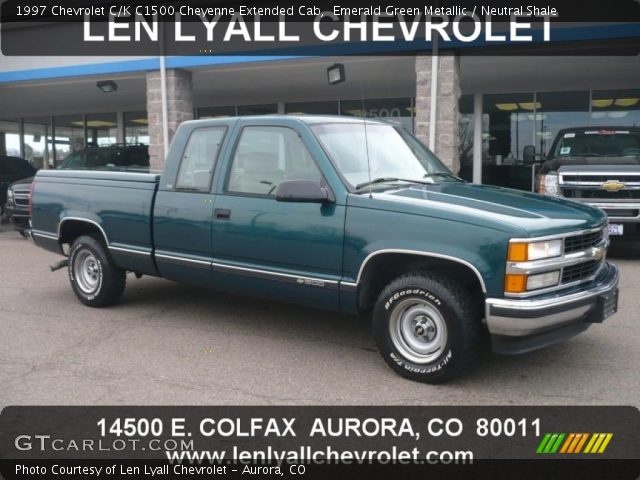 1997 Chevrolet C/K C1500 Cheyenne Extended Cab in Emerald Green Metallic