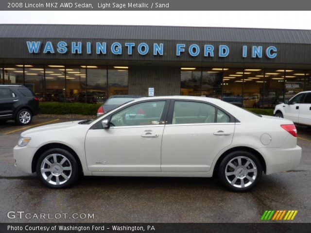 2008 Lincoln MKZ AWD Sedan in Light Sage Metallic
