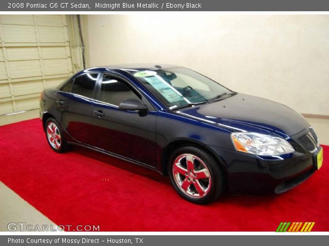 2008 Pontiac G6 GT Sedan in Midnight Blue Metallic