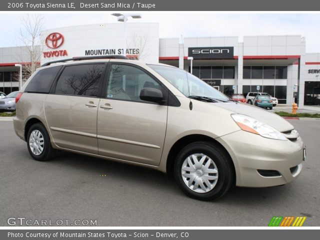 2006 Toyota Sienna LE in Desert Sand Mica